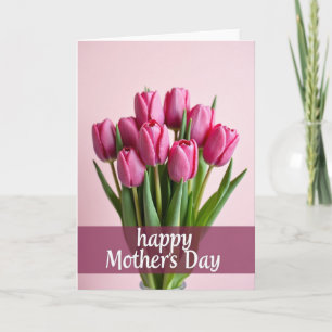 Carte florale rayée avec vœux