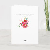 Carte florale renversante 2 de heureuse (Dos)