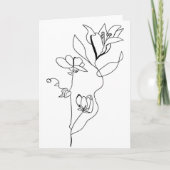Carte florale simple (Devant)