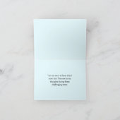 Carte Florale Simple "Avec Mes Sympathies Les Plus (Intérieur)