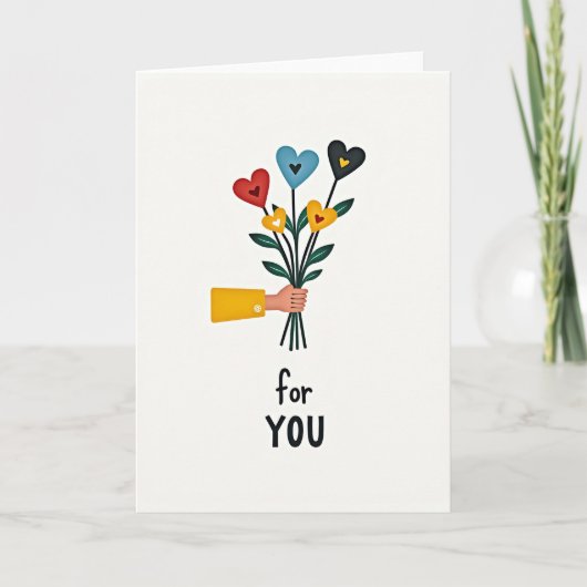 Carte florale sincère pour vous (Devant)