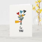 Carte florale sincère pour vous (Fleur jaune)