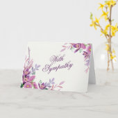 Carte florale Sympathy (Fleur jaune)
