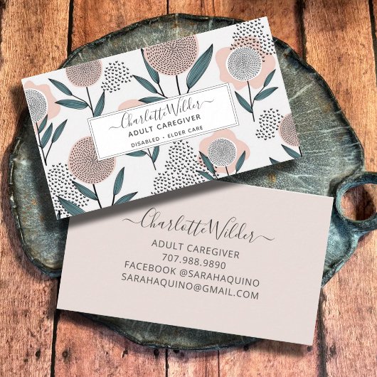 Carte florale tirée à la main par le fournisseur d