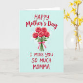 Carte Florale Tu Me Manques Maman (Fleur jaune)