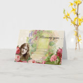 Carte Florale Victorian Cabbage Rose femme (Fleur jaune)