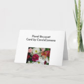 Carte florale vierge Bouquet (Dos)