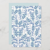 Carte Florale vintage (Devant / Derrière)