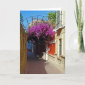 Carte Florale Violet Espagnol (Devant)