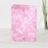 Carte florale Whimsical d'anniversaire personnalis (Dos)