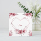 carte florale xoxo (Debout devant)