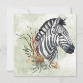 Carte Florale Zebra (Devant)
