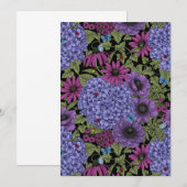 Carte Floraux de jardin gras (Devant / Derrière)