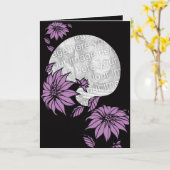 Carte FLORAUX élégants - (Fleur jaune)