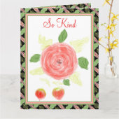 Carte Flore Artsy Avec Détail Motif (Fleur jaune)