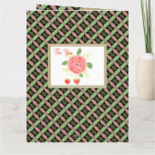 Carte Flore Artsy Avec Détail Motif (Dos)