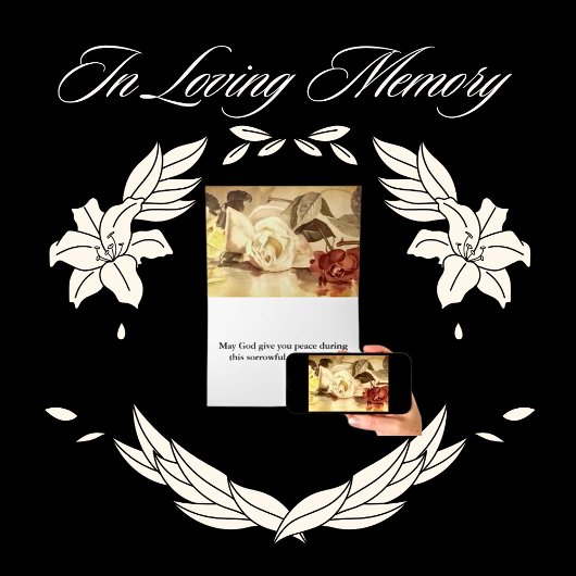 Carte Flore Bible KJV Verse Sympathie