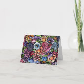 Carte Flore Bouquet Fleur de printemps (Devant)