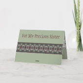 Carte Flore d'art vert (Dos)