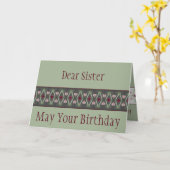 Carte Flore d'art vert (Fleur jaune)