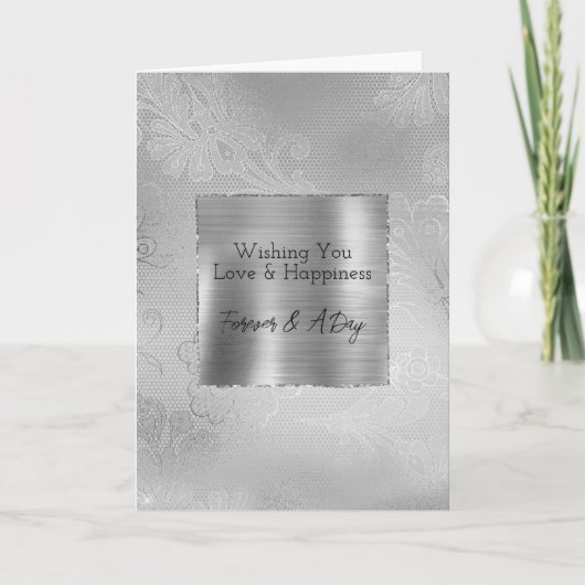 Carte Flore de dentelle d'argent (Devant)