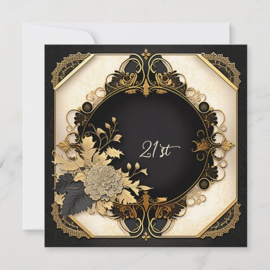 Carte Flore détaillée et dentelle (Devant)