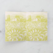 Carte FLORE EN TOUSCANE Coquelicots et Tournesols (Intérieur)