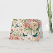 Carte Flore et papillons inspirés Ephemera (Dos)