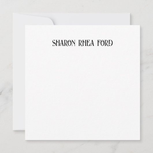 Carte Flore Flat Note et Art to Frame (Dos)