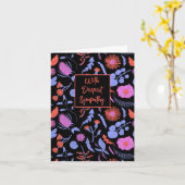 Carte Flore Imprimer message personnalisé à l'intérieur (Fleur jaune)