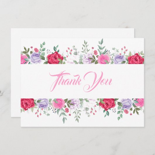 Carte Flore Merci plat (Devant / Derrière)