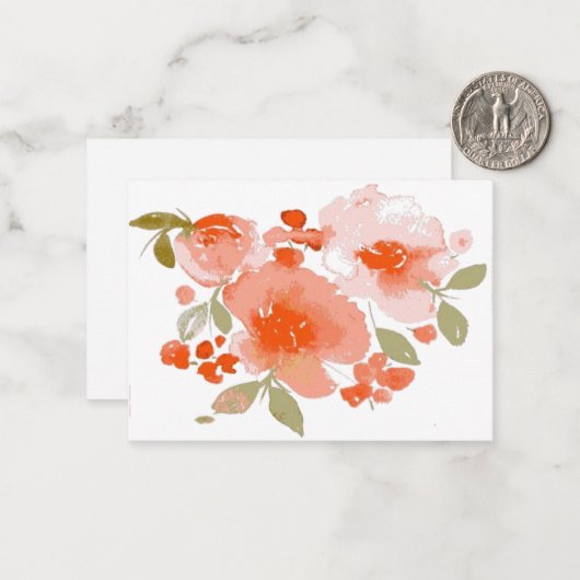 Carte Flore souple à note plate (Devant/Arrière en situation)