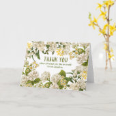 Carte Flore vert beige personnalisée (Fleur jaune)