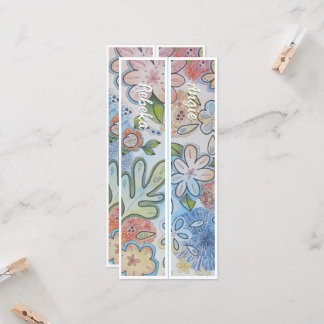 Carte Flore vive personnalisée Deux Signets