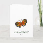 Carte Florentine Renaissance Floral Monogramme Not (Dos)