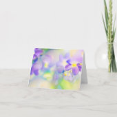 Carte Flores d'aquarelle violette personnalisables (Devant)