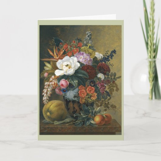 Carte Flores exotiques dans un vase grec (Devant)