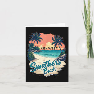 Carte Florida Keys Vintage Key West Smathers Beach