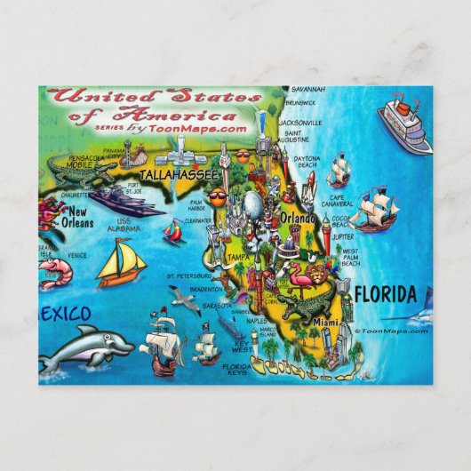 Carte Florida USA (Devant)