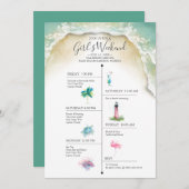 Carte Florida Weekend Timeline Destination Mariage (Devant / Derrière)