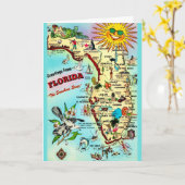 Carte Floride Couleurs Fraîches (Fleur jaune)