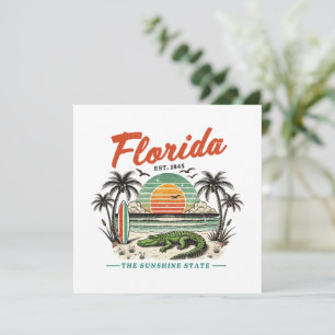 Carte Floride, L'État Sunshine - Sunset Beach Scene