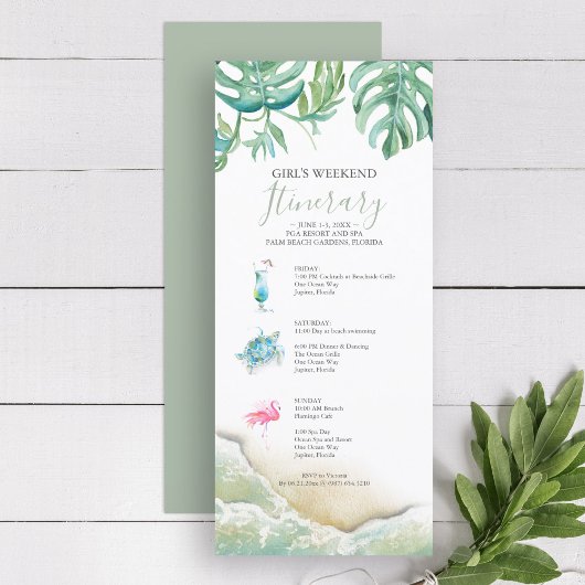 Carte Floride Mariage Weekend Itinéraire pour les invité