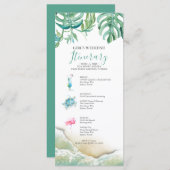 Carte Floride Mariage Weekend Itinéraire pour les invité (Devant / Derrière)