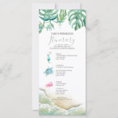 Carte Floride Mariage Weekend Itinéraire pour les invité (Devant)