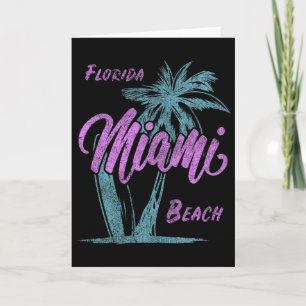 Carte Floride Miami Beach Palms Vacances d'été Famille F