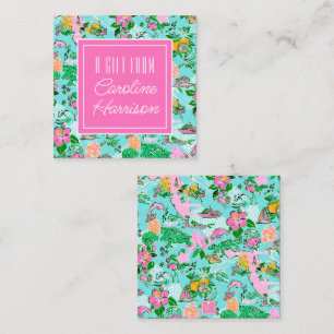 Carte Floride Preppy Palm Beach Motif Imprimer