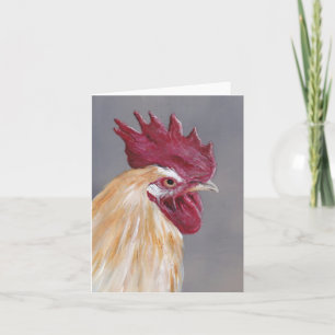Carte Floride Rooster Bird Art Note