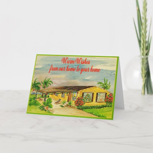 Carte Floride Vacances Chaleureuses (Devant)