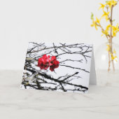 Carte flottant rouge (Fleur jaune)